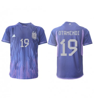 Argentina Nicolas Otamendi #19 Bortedrakt VM 2022 Kortermet